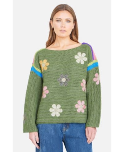 Yumi Женский джемпер Crochet Flower