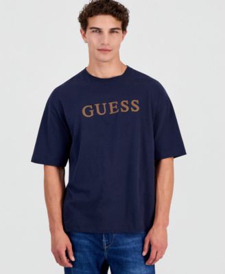GUESS мужская хлопковая футболка с логотипом Chris
