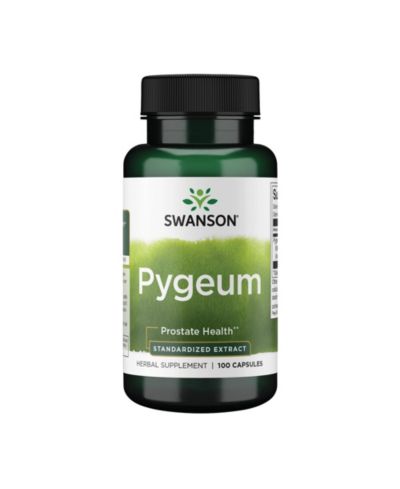 Swanson Pygeum Herbal Supplement for Male Prostate, Bladder and Urinary Health, Men’s Health Support 100 Capsules