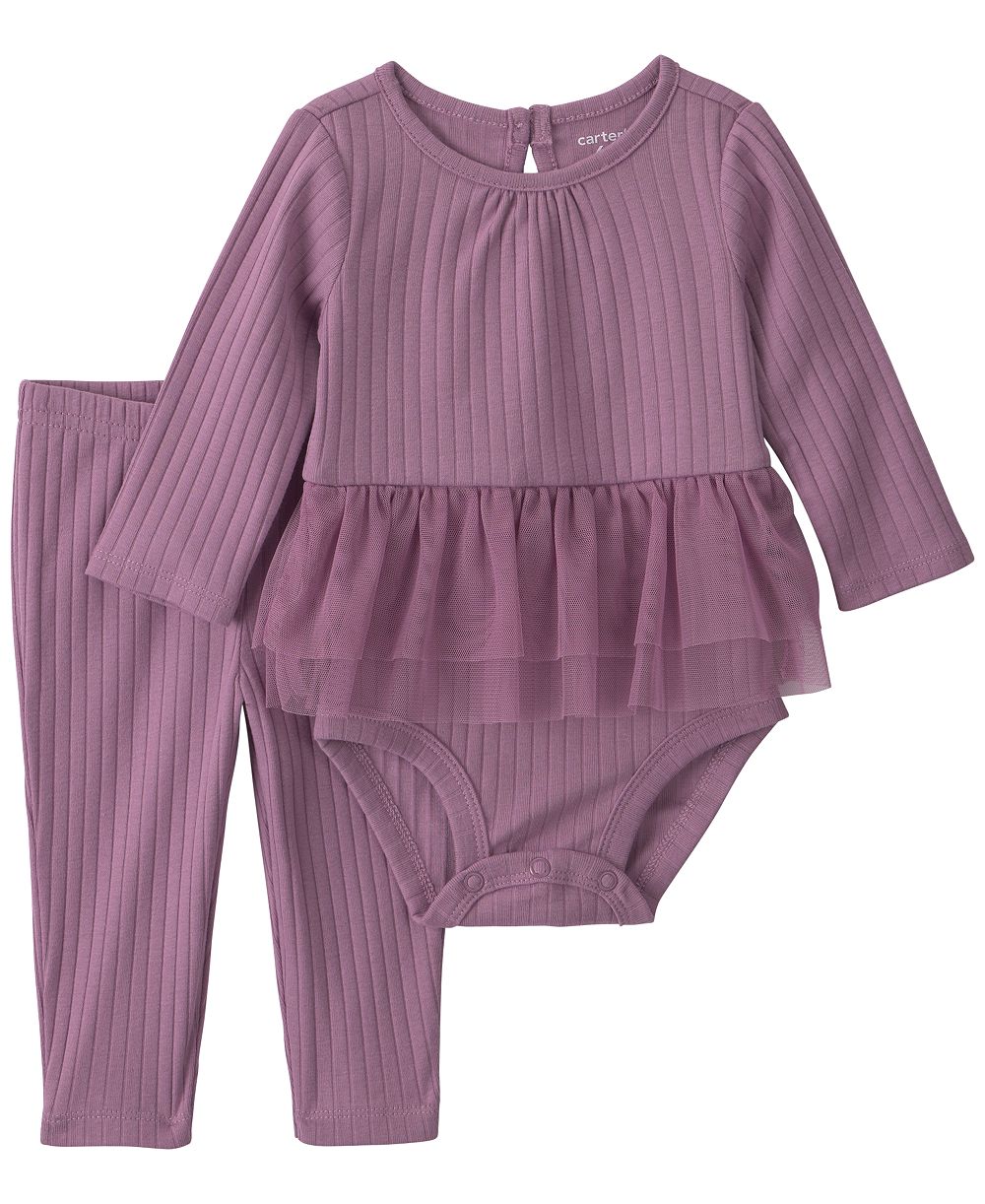 Carter's Детский комплект из боди с длинным рукавом и брюк, 2-piece set