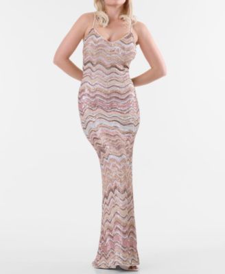 GUESS Женское вечернее платье Marcelle Sleeveless Sequined Ball Gown