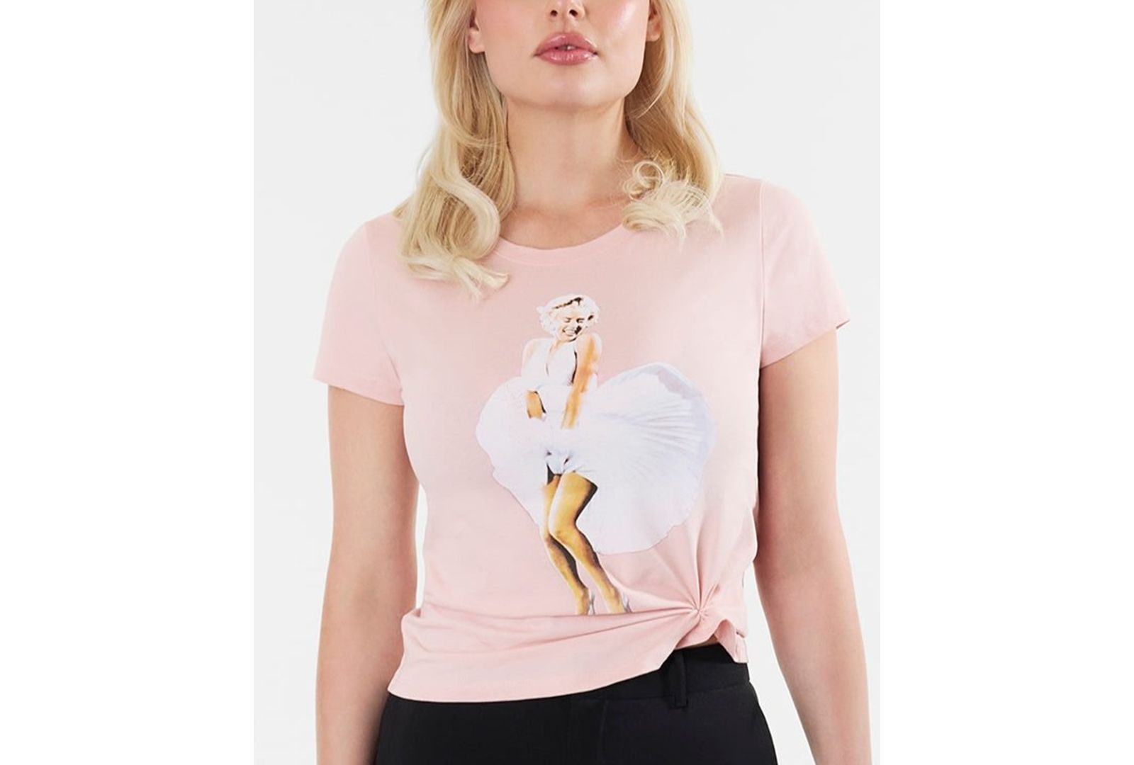 GUESS Women's Marilyn Short-Sleeve Crewneck Iconic T-Shirt