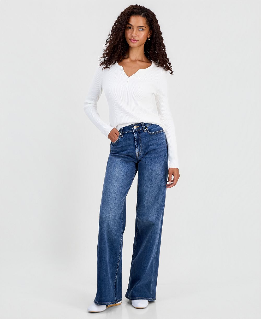 7 For All Mankind Women's Lotta Wide-Leg Jeans