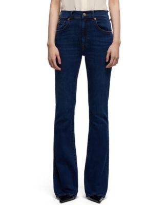 7 For All Mankind Women's Mid-Rise Bootcut Tailorless Jeans