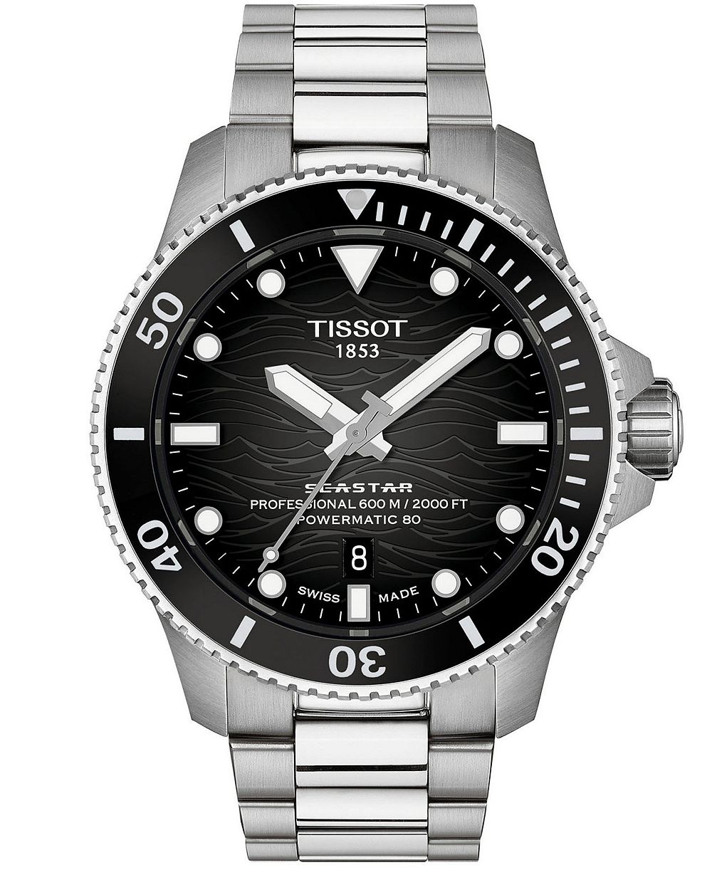 Tissot Мужские часы Seastar Gray Stainless Steel 44mm