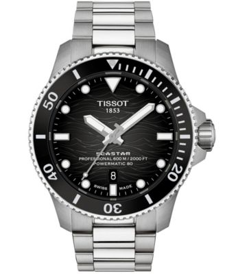 Tissot Мужские часы Seastar Gray Stainless Steel 44mm