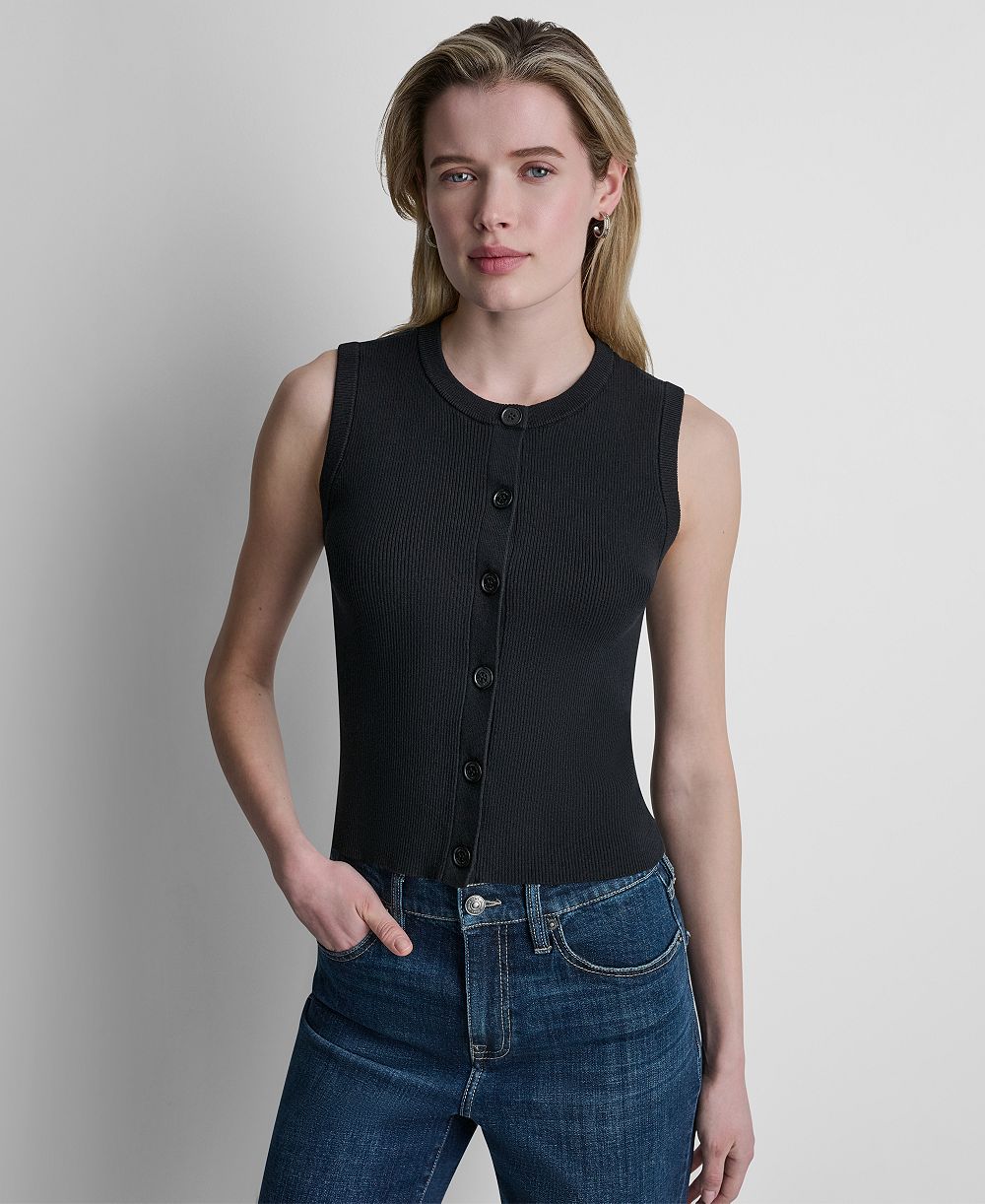 Детский трикотажный джемпер DKNY Jeans Women's Sleeveless Crewneck Sweater