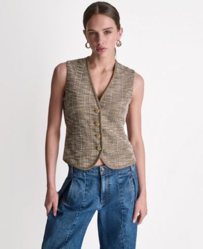 Женский жилет BCBG V-Neck Button-Front