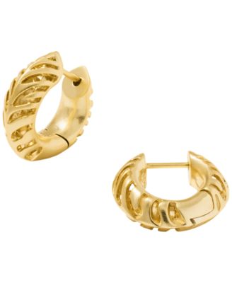 Kendra Scott 14k Gold-Plated Tiger Striped Mikki Huggie Earrings
