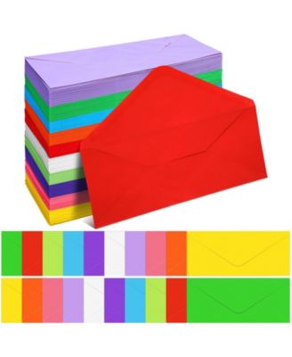GNUADZ Colored Envelopes Business Adhesive Security Letter Mailing Office Check Invoices