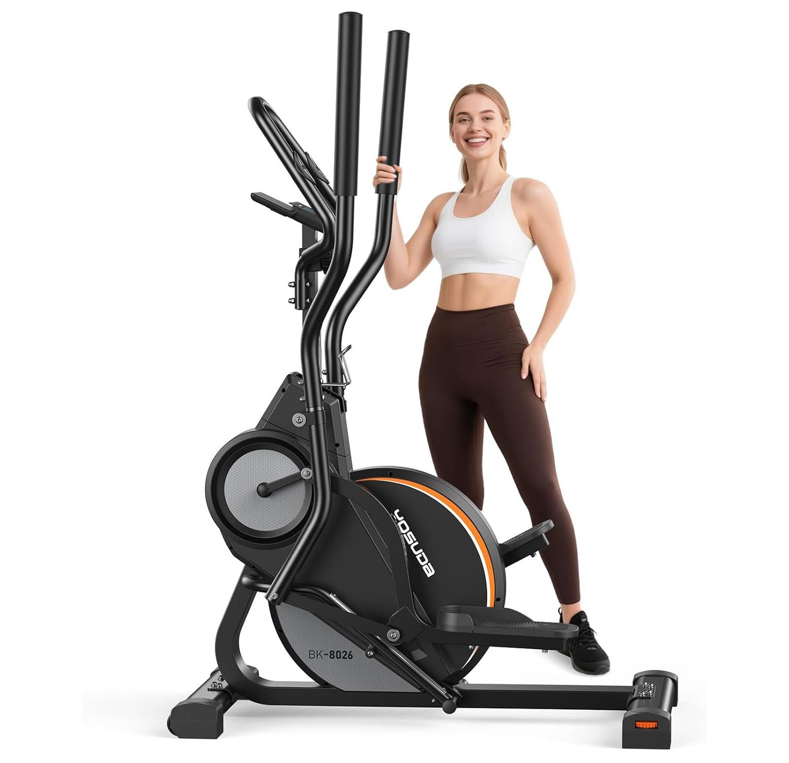 FED FITNESS Compact Elliptical with 45degree(s) Incline, 16 Resistance Levels, APP Compatibility, Home Exercise Machine
