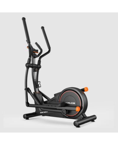 FED FITNESS эллиптический тренажер Glide Pro-уровня, ход 20", сверхтихий магнитный привод с 16 уровнями сопротивления, 4 режима и Bluetooth для домашнего спортзала