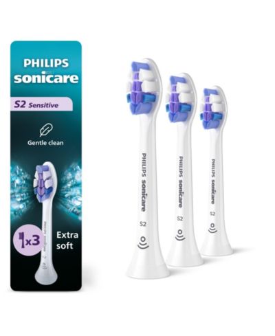 Philips Sonicare сменные головки зубных щеток Sensitive S2, 2 шт