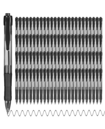 GNUADZ Retractable Ballpoint Pens Soft Grip Ink 100 Pack