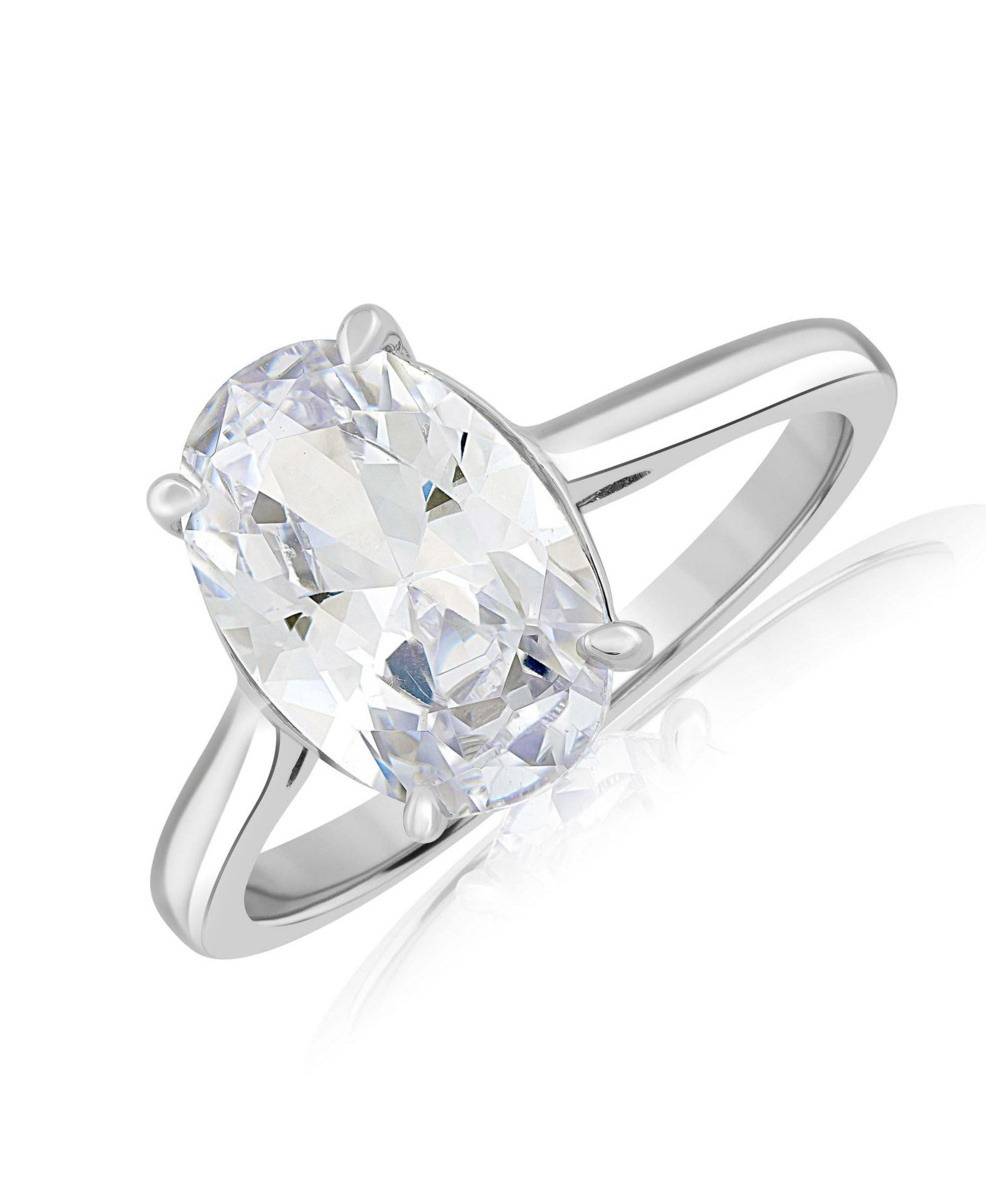 Кольцо Simona Radiant Oval Solitaire CZ