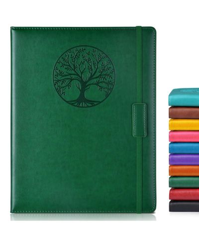 Green a4-sized lined pages