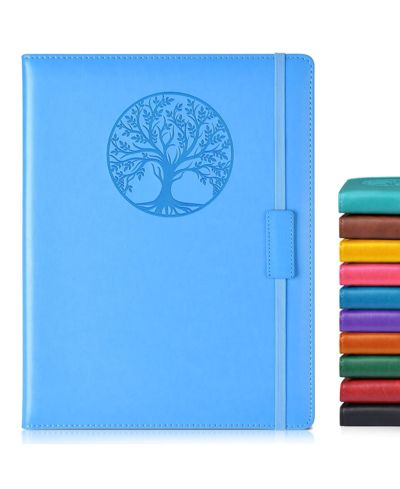 Light blue a4-sized lined pages