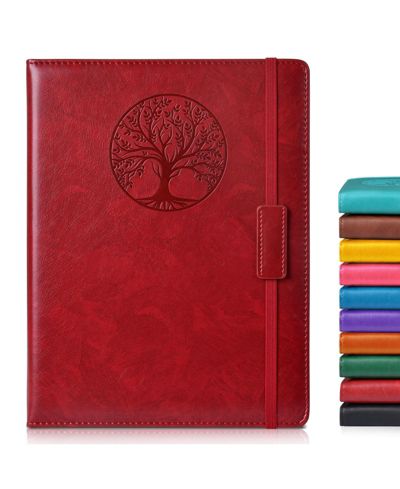 Wine red b5-sized lined pages