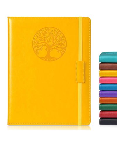 Yellow b5-sized lined pages