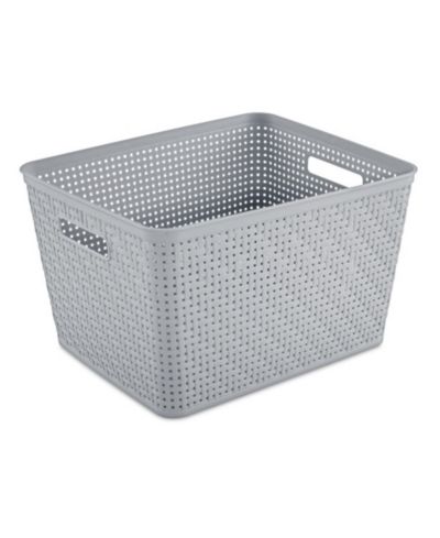 Прямоугольная высокая корзина Sterilite Woven для организации дома (6 шт.)