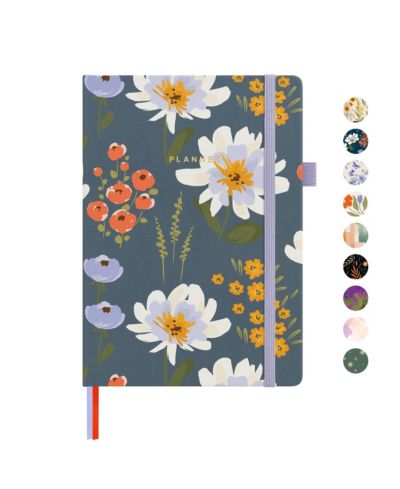 Garden flowers undated planner