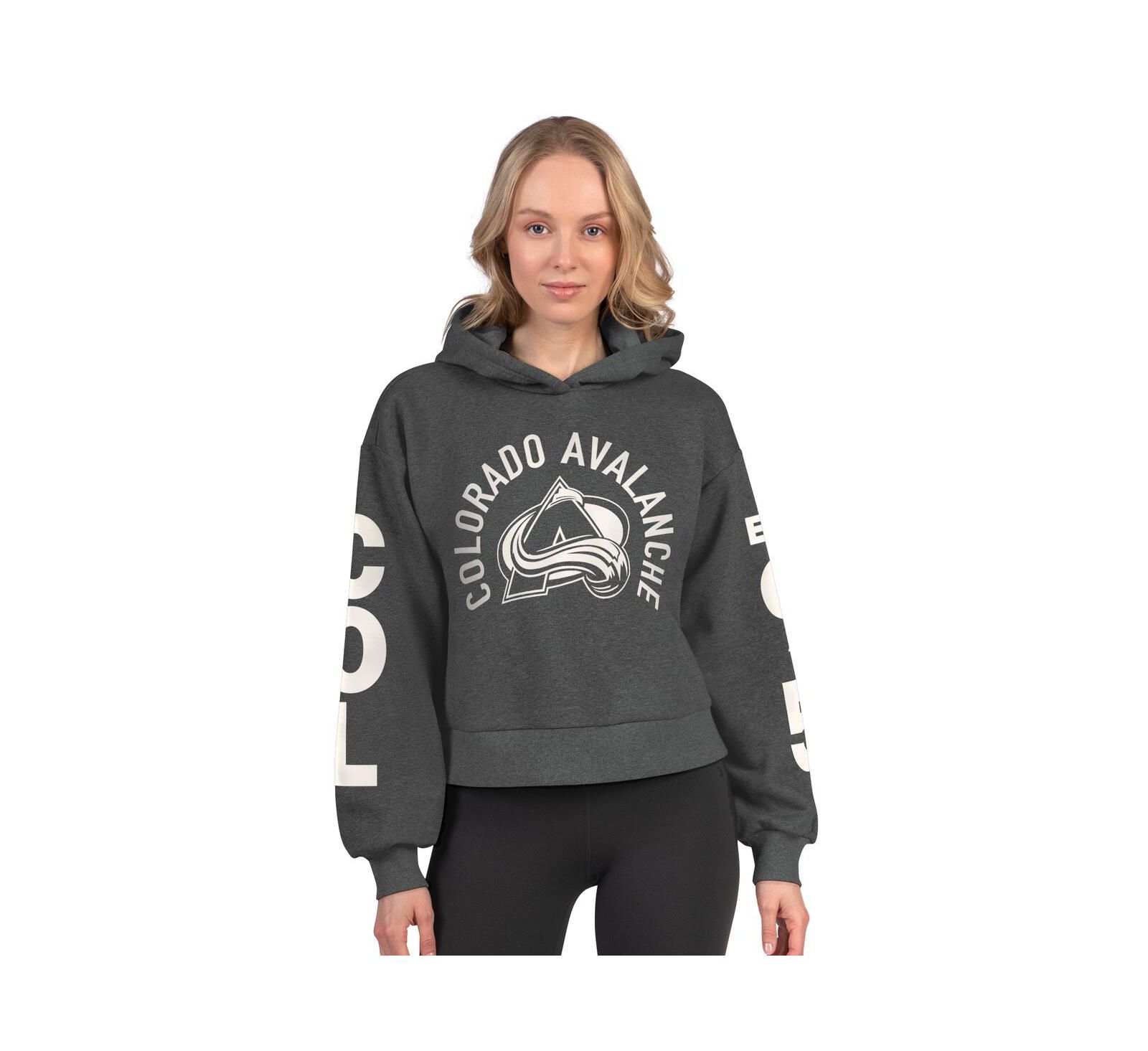 Худи Starter Women's Pittsburgh Penguins, укороченное, флис