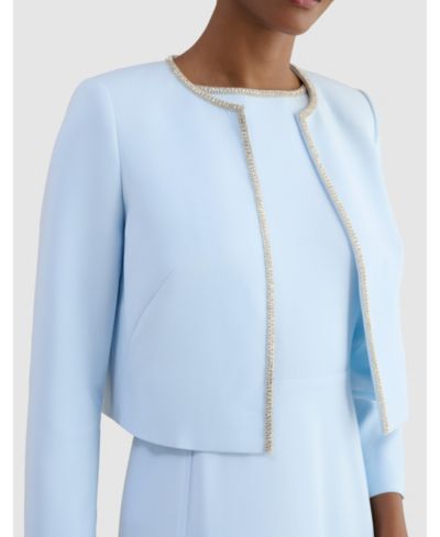 Hobbs London Женский узорчатый жакет Beatrix Embellished