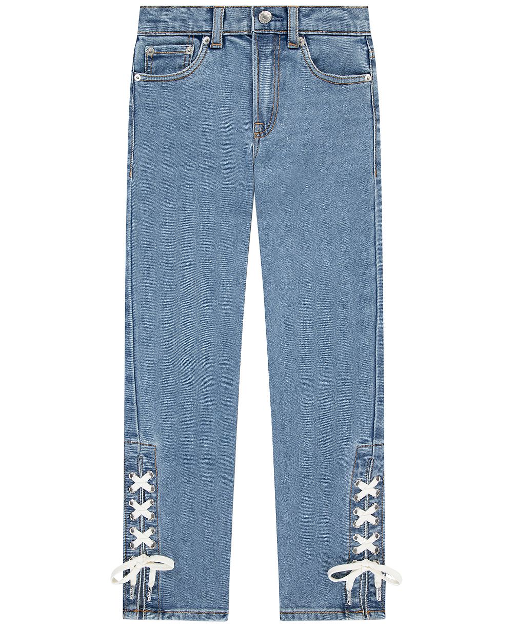 Детские джинсы Levi's High-Rise Straight с завязками, 7-16