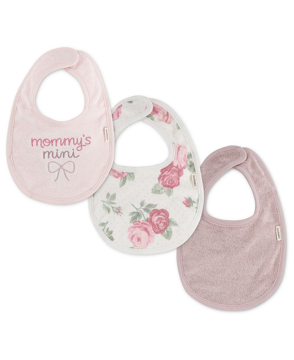 Huggies Детские нагрудники для девочек, 3 шт.