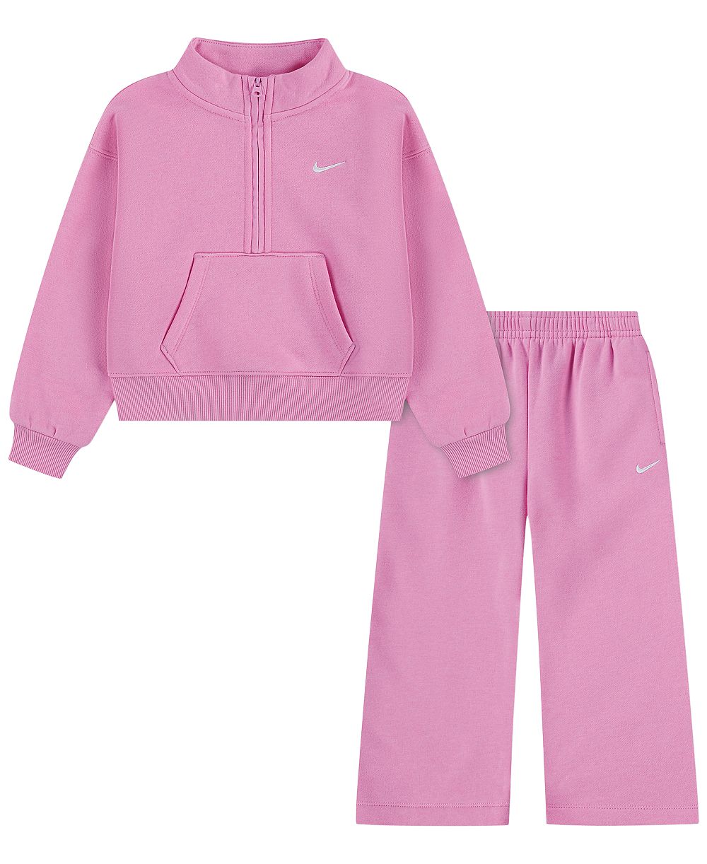 Комплект Nike Toddler Girls 2T-4T Half-Zip Top и брюки