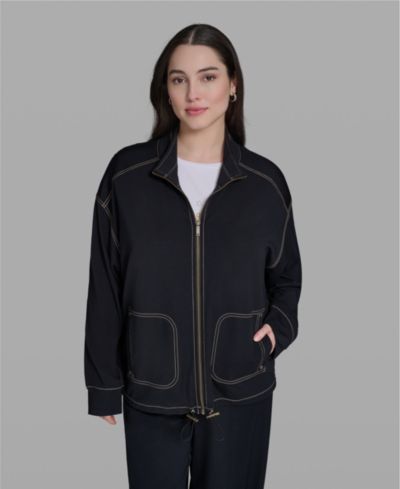 KARL LAGERFELD PARIS куртка с воротником-стойкой и молнией, Plus Size