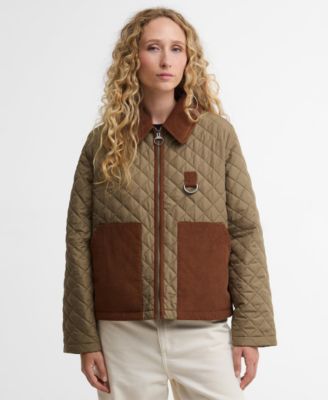 Женская стеганая куртка Barbour Aylesby с застежкой-молнией спереди