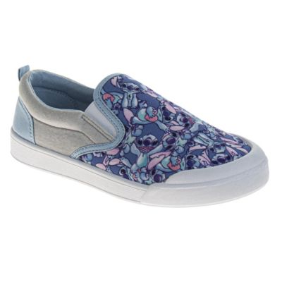 Disney Women's Stitch Slip On Canvas Sneakers Easy On/Off Casual Wear Comfort Fit
