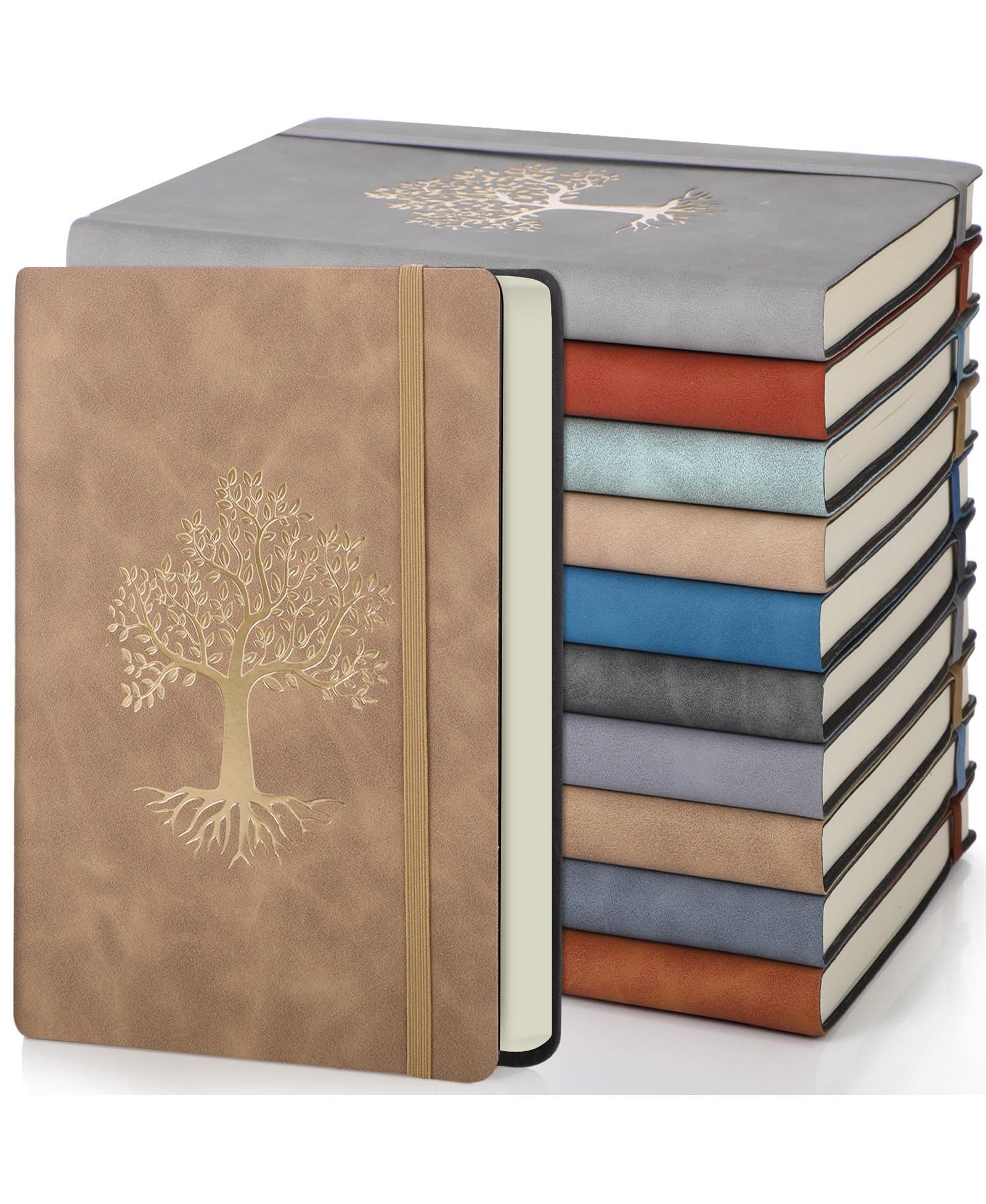 GNUADZ Lined Journal Notebook Leather Hardcover Writing Diary