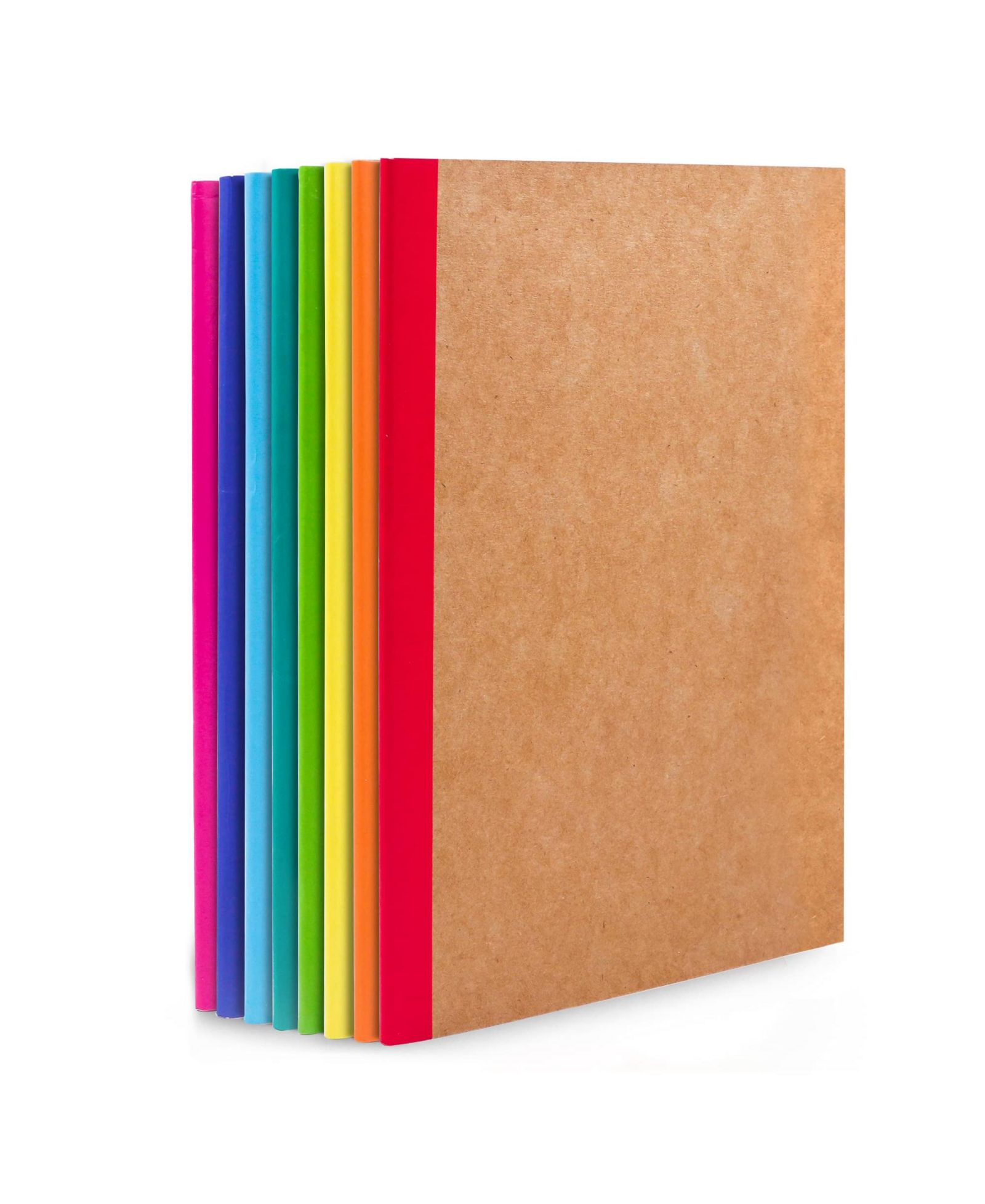 Тетрадь GNUADZ Composition Lined Blank College Ruled Travel Journals Rainbow Spines