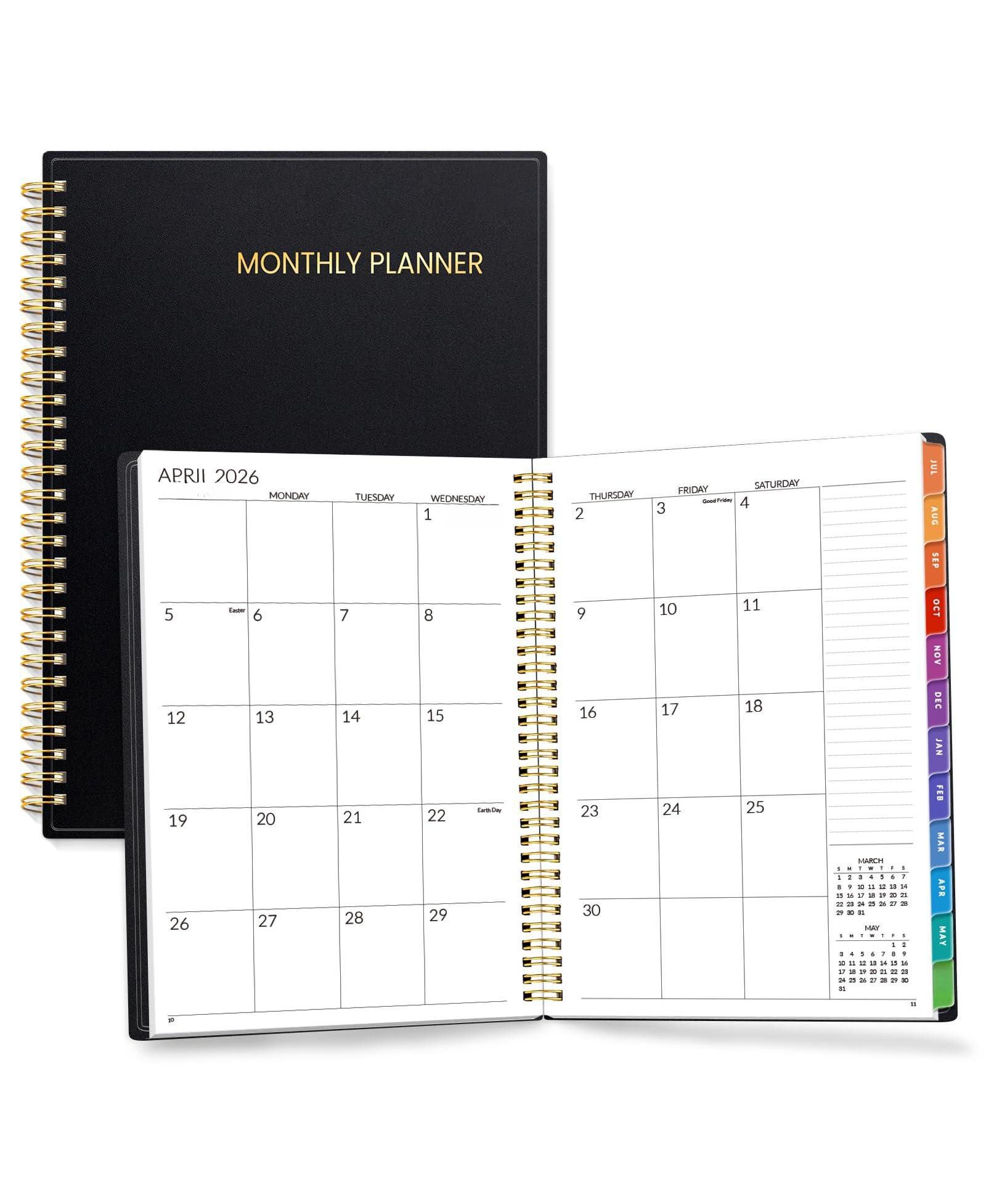 Планер GNUADZ Monthly Planner 2026-2027 18 Months Spiral Binding