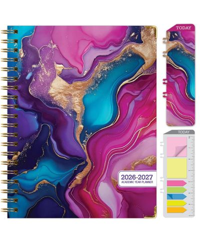 Pink purple marble 8.5" x 11"