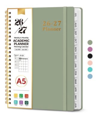 Планер GNUADZ 2026-2027 Academic Weekly Monthly Hardcover с разделителями