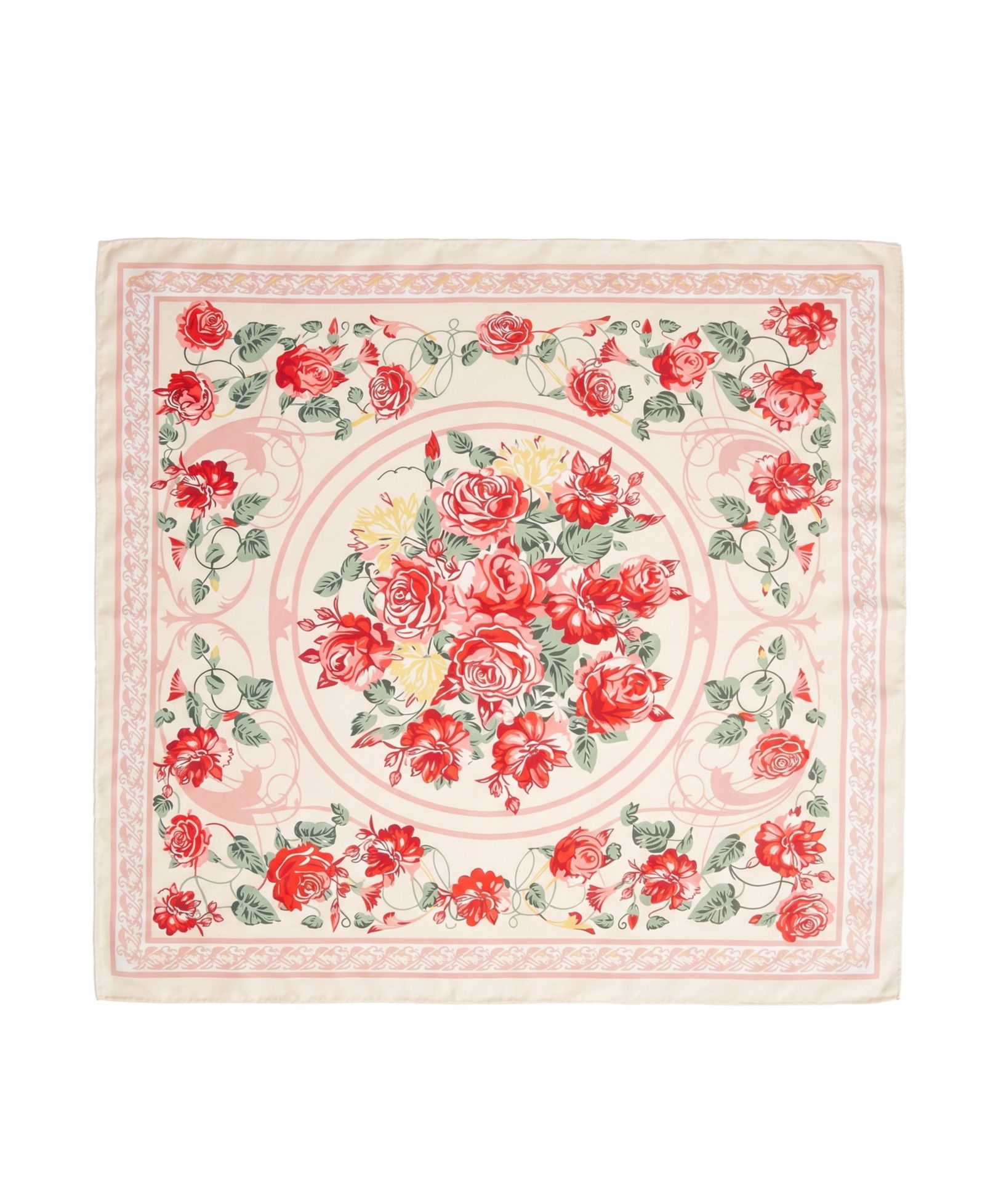 Marcus Adler Floral Satin Square Scarf