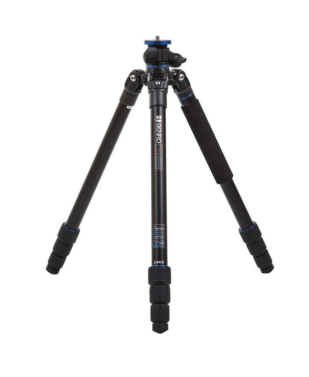 Алюминиевый тревел-штатив Benro Go Plus FGP28A из 4 секций с интегрированным моноподом, макс. высота 65.2"
