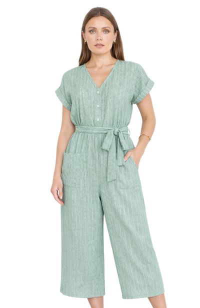 Женский комбинезон Yumi V Neck Kimono Sleeve