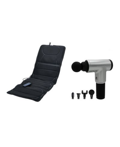 PURSONIC Full-Body Massage Mat and 6-Speed Cordless Deep Tissue Massage Gun