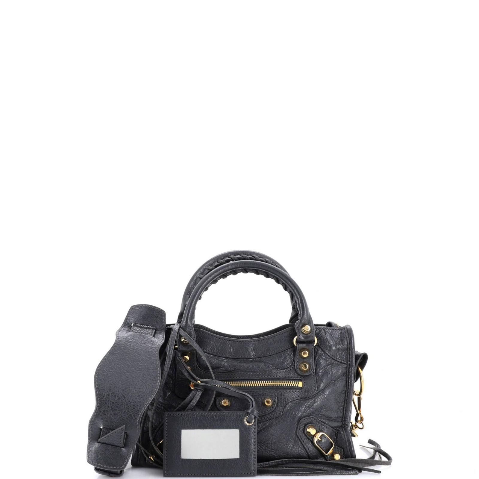 Б/у мини-сумка Balenciaga Mini City Classic Studs Leather
