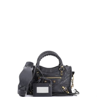 Pre-Owned Balenciaga Mini City Classic Studs Bag Leather