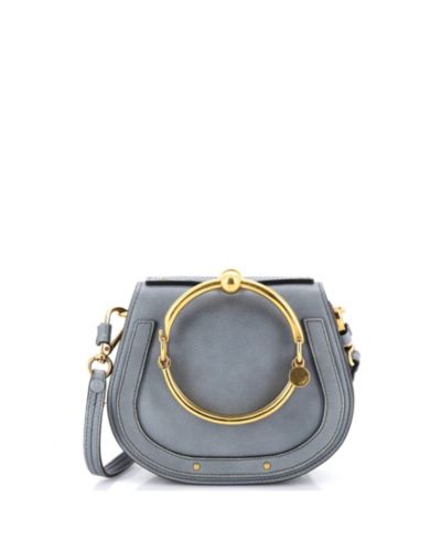 Б/у маленькая сумка через плечо Chloe Mini Nile из кожи