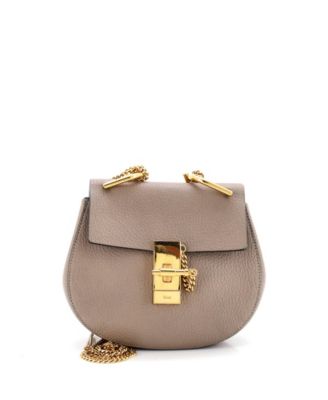 Pre-Owned Chloe Mini Drew Crossbody Bag Leather