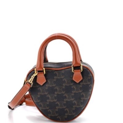 Celine Средняя сумка Heart Bag Triomphe из покрытого холста (Pre-Owned)