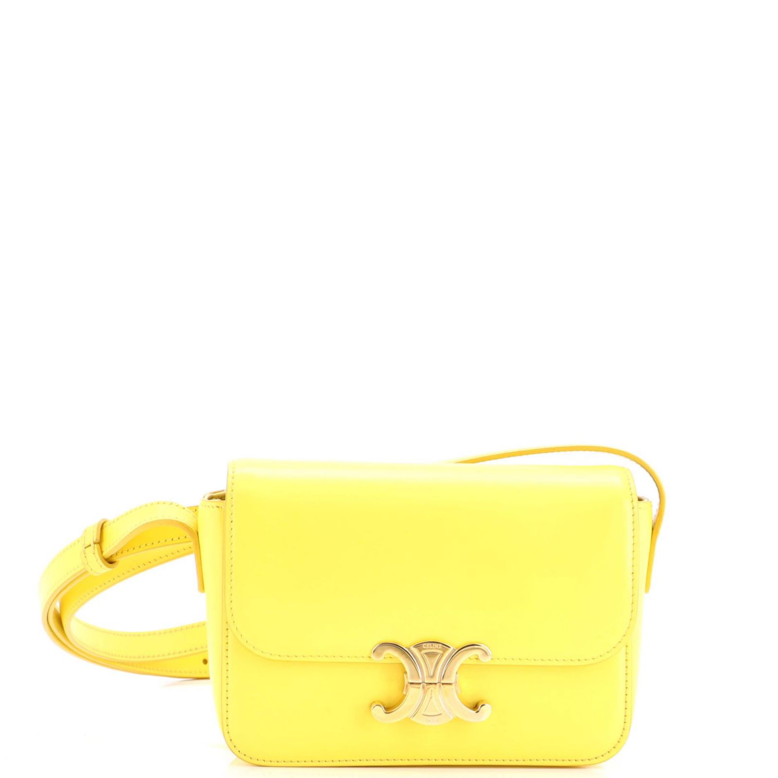 Сумка через плечо Pre-Owned Celine Nano Triomphe Shoulder Bag Smooth Calfskin