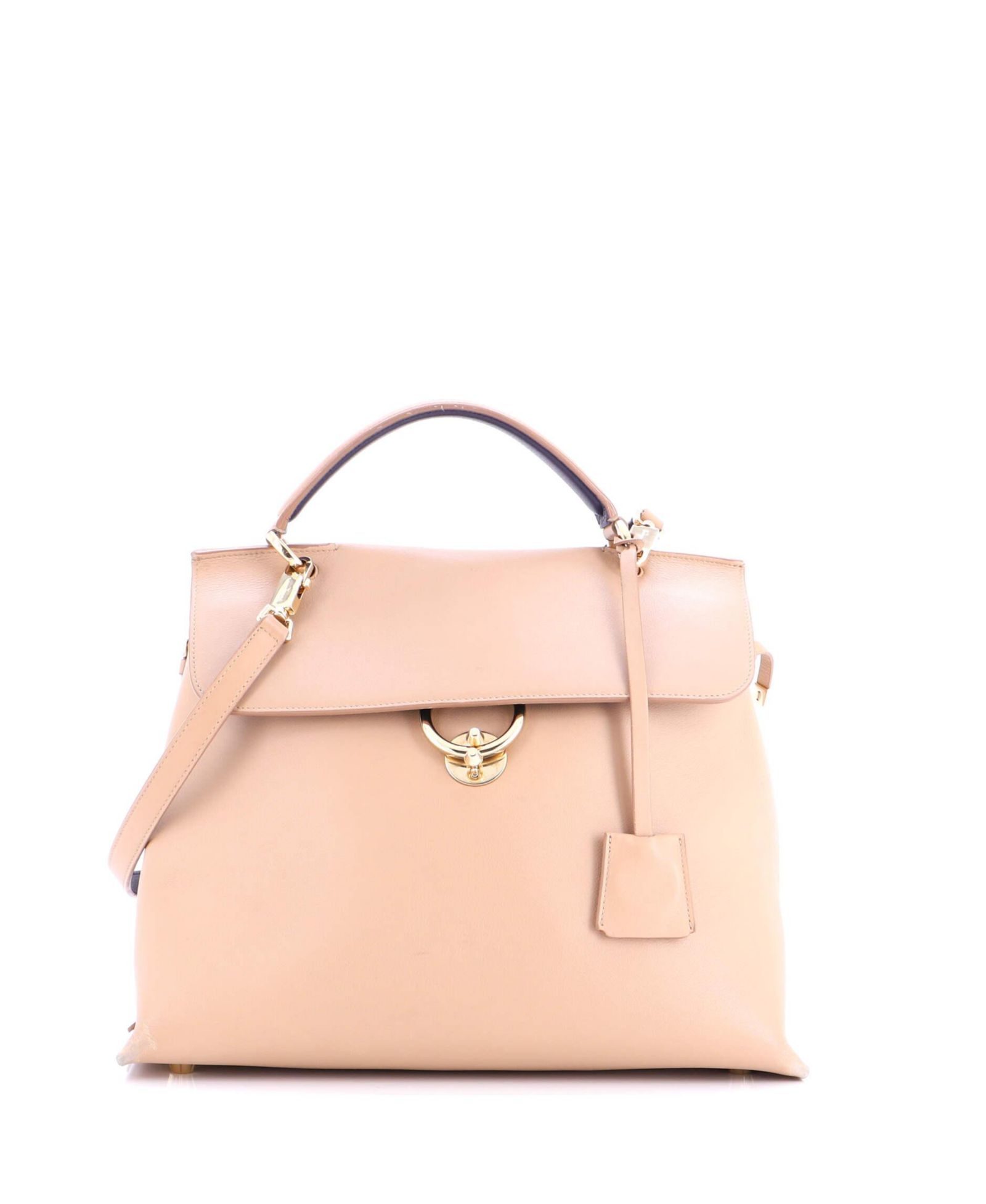 Pre-Owned Salvatore Ferragamo Large Jet Set Top Handle Bag Leather