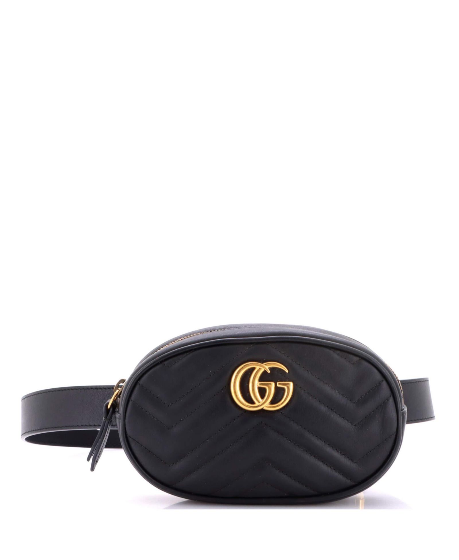 Pre-Owned Gucci GG Marmont Belt Bag Matelasse Leather
